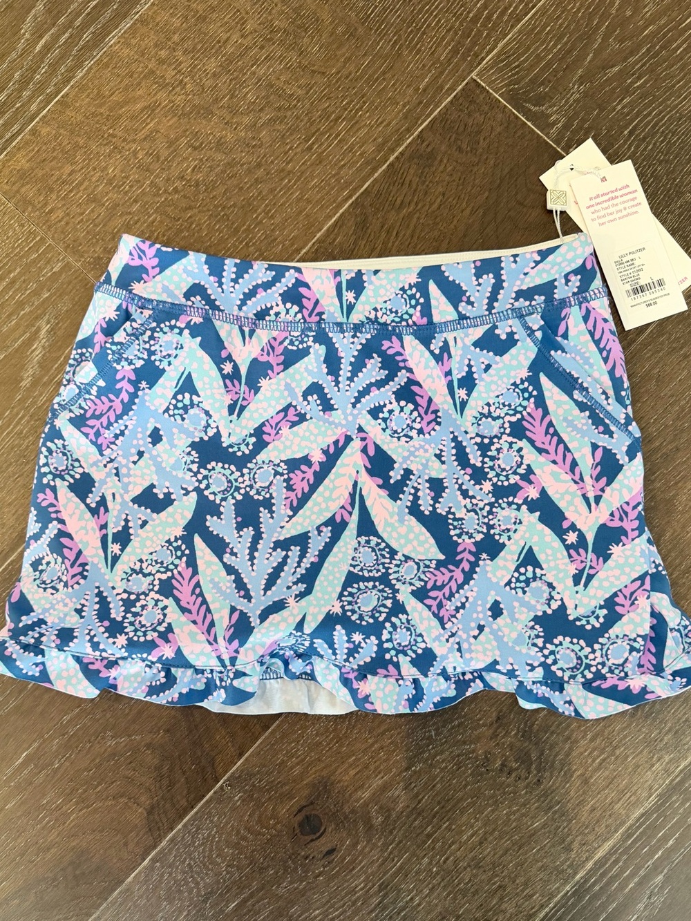 Lilly Pulitzer Luxletic Girls Skort Size L/8-10 NWT